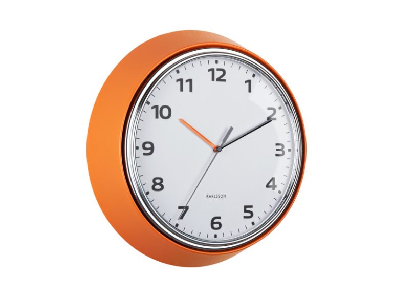 Very popular retro style wall clock 34cm dia. £55